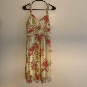 Soft Floral Yellow Dress